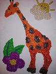 рисование пластилином жираф