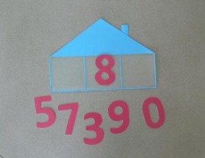 домик с цифрами