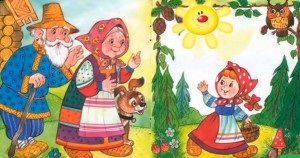 иллюстрации к сказке Маша и медведь