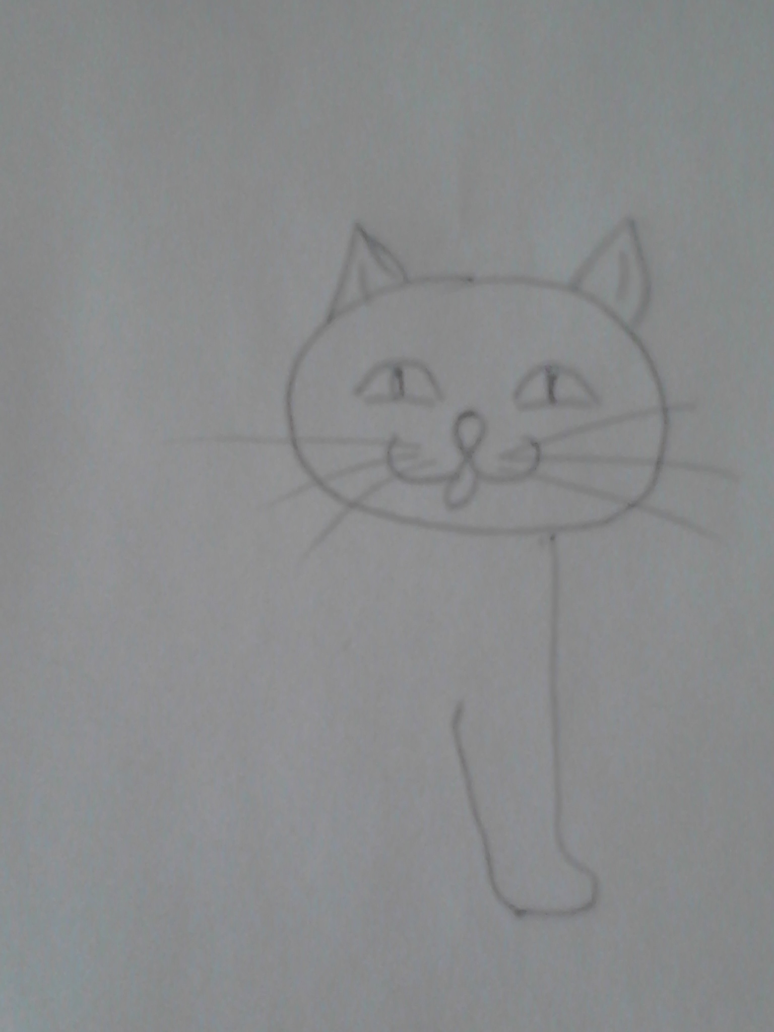 Как научить ребенка рисовать кошку