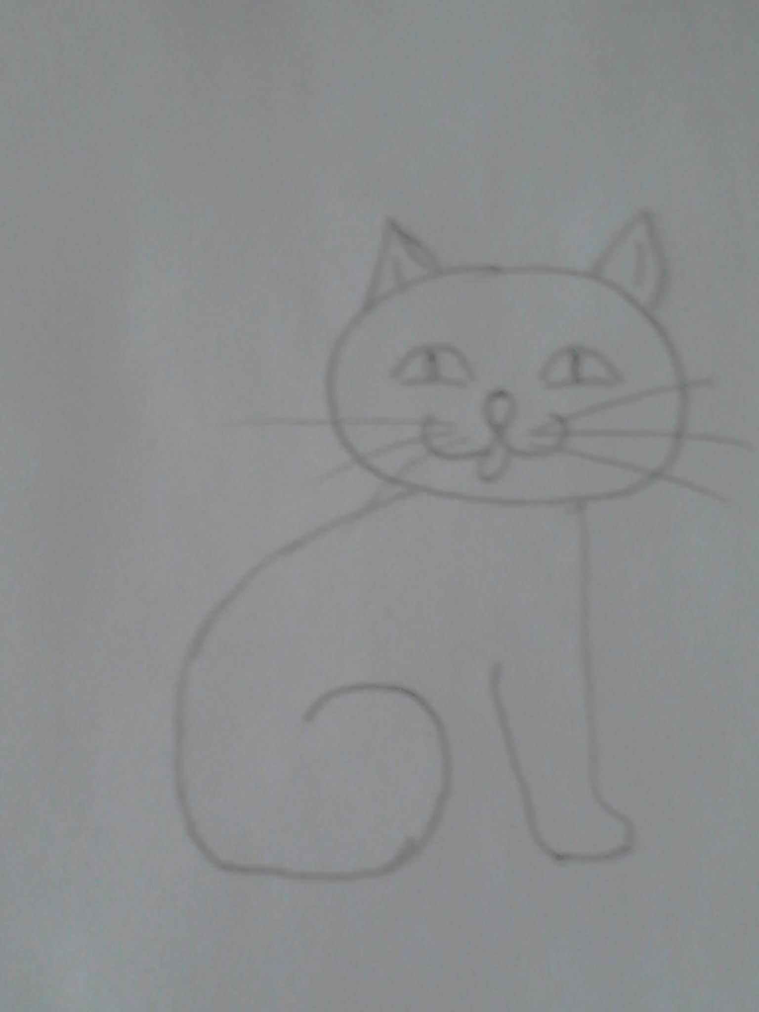 Как научить ребенка рисовать кошку