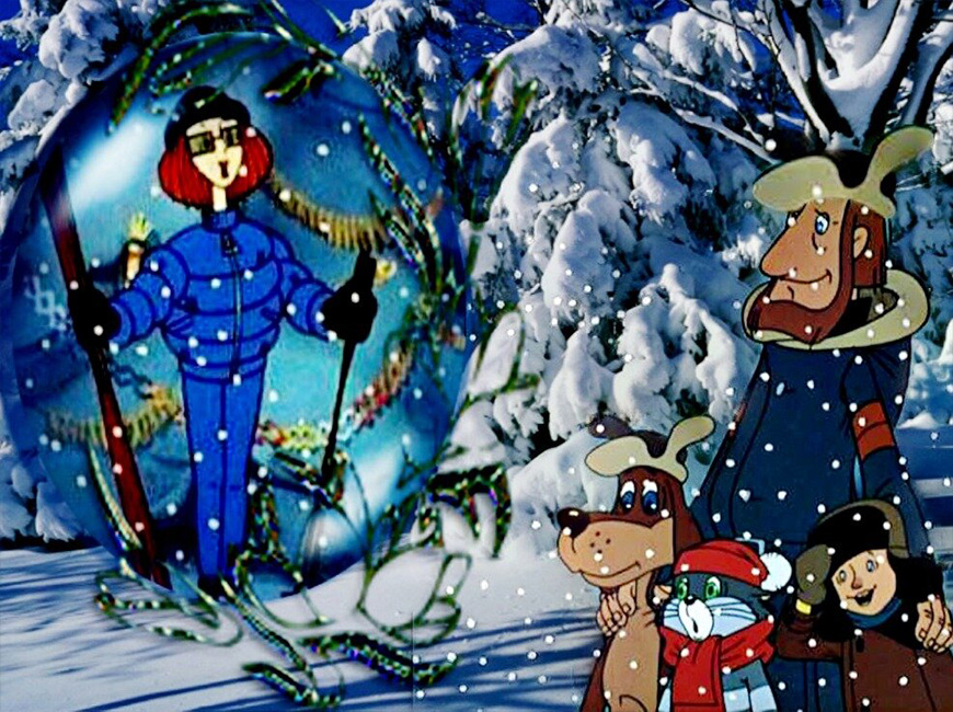 Советский мультфильм Зима в Простоквашино