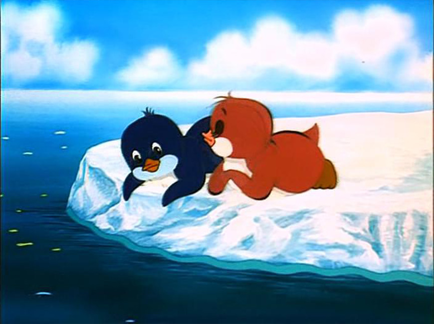 Советско-японский мультфильм Пингвинёнок Лоло