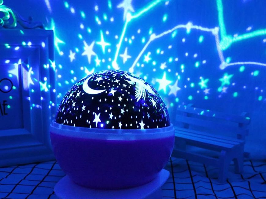 Новогодний подарок Лампа-проектор звездного неба