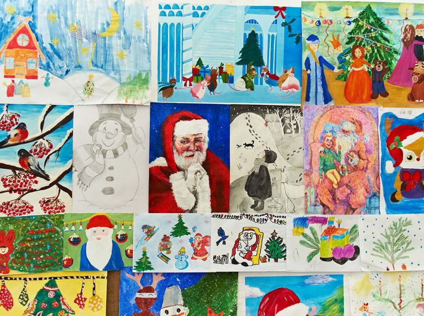 Конкурс детских рисунков к Новому году